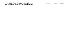 Tablet Screenshot of carissasamaniego.com